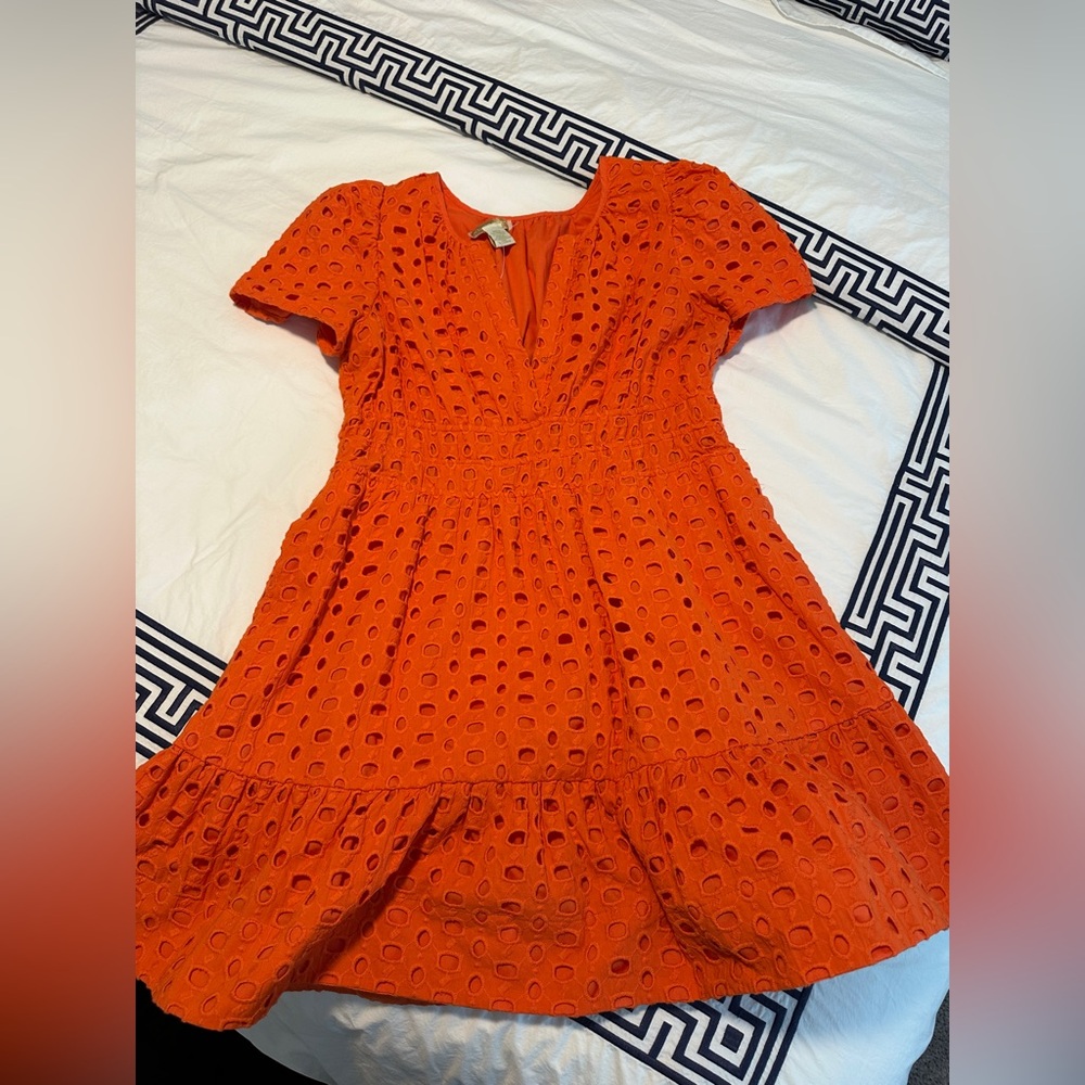 Cynthia Rowley Eyelet orange dress